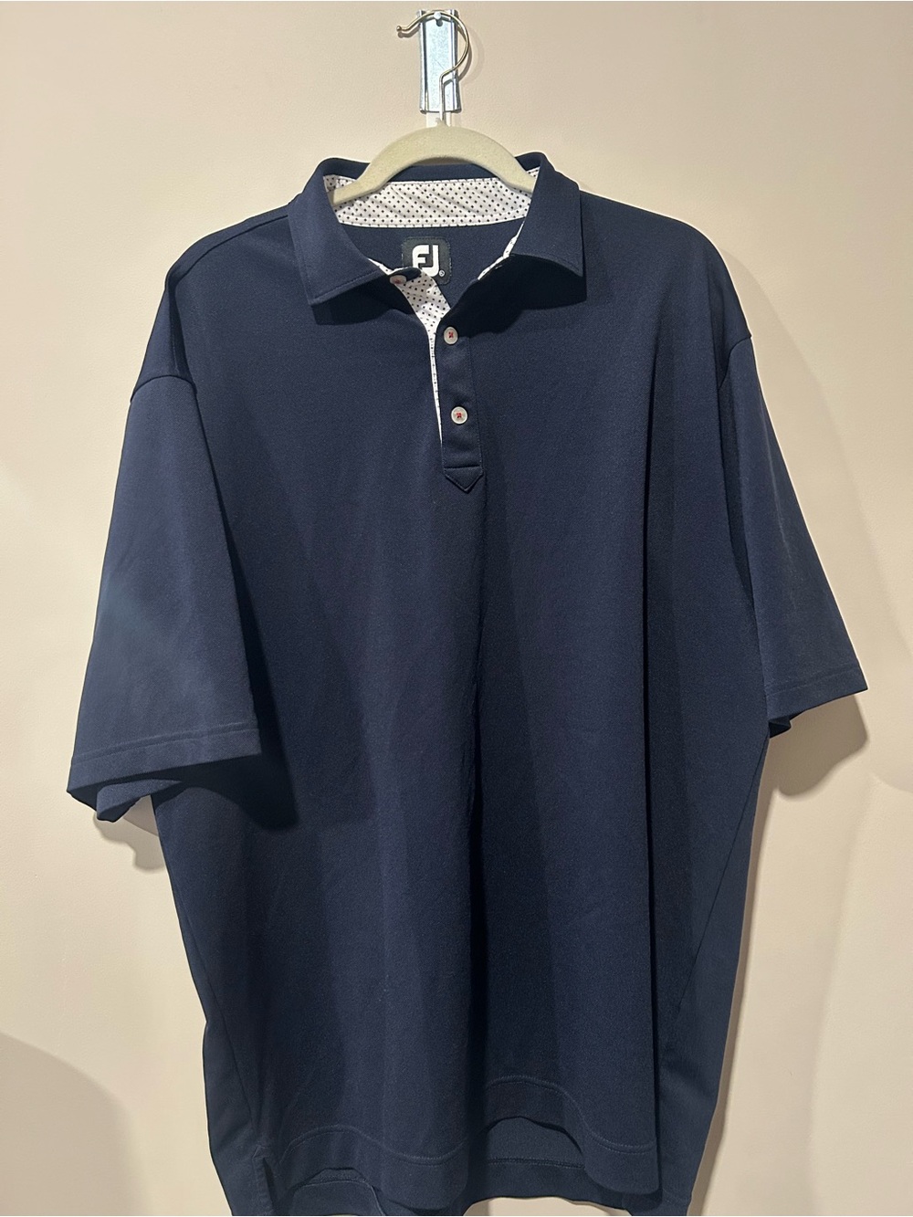 FootJoy Navy Blue Men's Polo with Subtle Trim